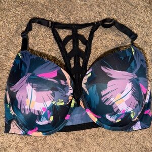 PINK Victoria's Secret Blue Floral Bra